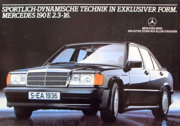 Mercedes-Benz 190 E 2.3 Modelprogram 1983 Carbrochure (10220)